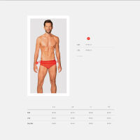 Obsessive červené pánské slipy Boldero  - 74362301 - 5