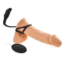 VYHŘÍVANÝ DO 42°C MASAŽÉR PROSTATY ANALPLUG S KROUŽKEM NA PENIS A VARLATA - 7 INTENZIVNÍCH FUNKCÍ  - 78294383 - 2