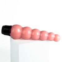 Gelový anální vibrátor s plynulou regulací vibrací, 18 cm - 74125550 - 2