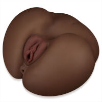 Realistická umělá vagina a anus kulaté hýždě - 79924123 - 5
