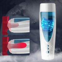 POKROČILÝ POSUVNĚ-ROTAČNÍ MASTURBÁTOR KE STIMULACI PENISU  - 75302689 - 6