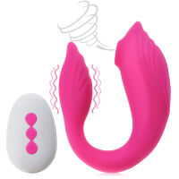 VIBRAČNĚ-SACÍ MASAŽÉR DVOUSYSTÉMOVÝ VIBRÁTOR PRO PÁRY K SEXU - 10 FUNKCÍ + OVLADAČ - 78462069 - 4