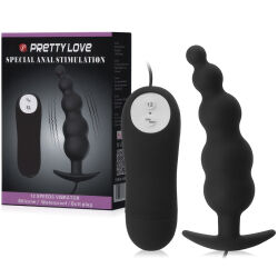 KULIČKOVÝ ANÁLNÍ KOLÍK S VIBRACEMI 12 ZPŮSOBŮ ROZKOŠE  - 79417970
