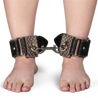 Rebellion kožená pouta Rebellion na nohy z eko kůže bdsm pro páry - 72411577 - 2