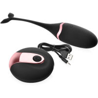 STIMULAČNÍ VAJÍČKO DO VAGÍNY I ANÁLU  NA DÁLKOVÉ OVLÁDÁNÍ  - 10 SEX FUNKCÍ ČERNÁ BARVA- 79566403 - 3