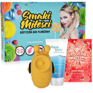 Sada pro páry: Hra, Popping Candies, lubrikant, masážní přístroj - 76387800