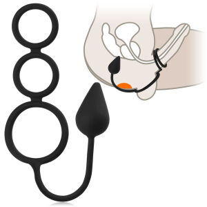 3 KROUŽKY S ANÁLNÍM KOLÍKEM 4NÁSOBNÁ ROZKOŠ - 78078190