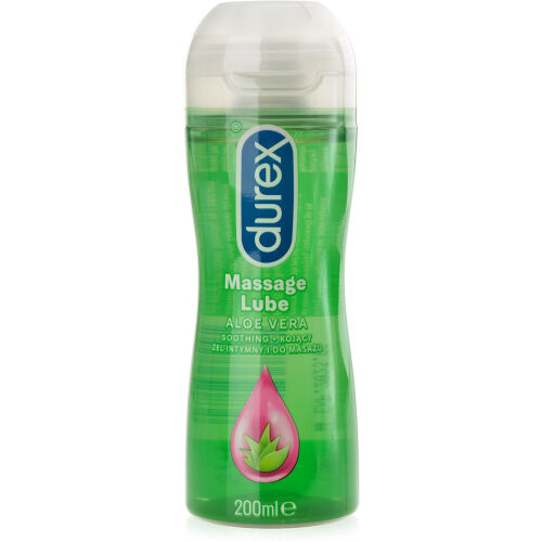 DUREX MASSAGE LUBE ALOE VERA - ZKLIDŇUJÍCÍ INTIMNÍ MASÁŽNÍ GEL 200 ml - 78728365