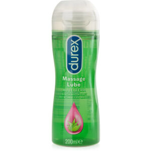 DUREX MASSAGE LUBE ALOE VERA - ZKLIDŇUJÍCÍ INTIMNÍ MASÁŽNÍ GEL 200 ml - 78728365