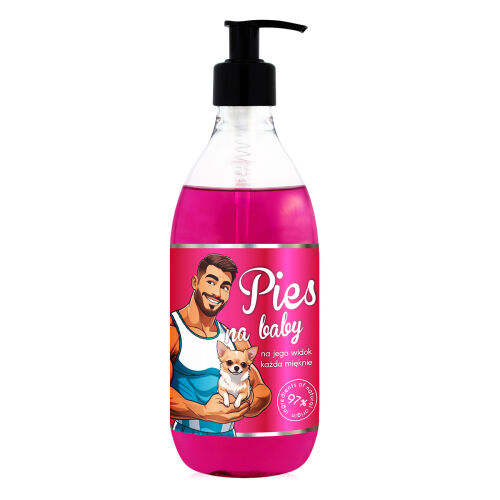Veganský sprchový gel pro muže PIES NA BABY 500 ml - 75745357