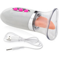 SACÍ VIBRÁTOR MASAŽÉR BRADAVEK A KLITORISU JAZÝČEK PRO MOKRÉ ORGASMY- 79646182 - 4