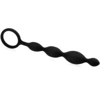 SILIKONOVÁ ANÁLNÍ SONDA SE SMYČKOU ORGASMOVÉ KULIČKY DO ANUSU  - 73918723 - 2
