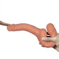 Samonosný strap on dvojitý dildo pro páry pegging 25 cm - 70266474 - 4