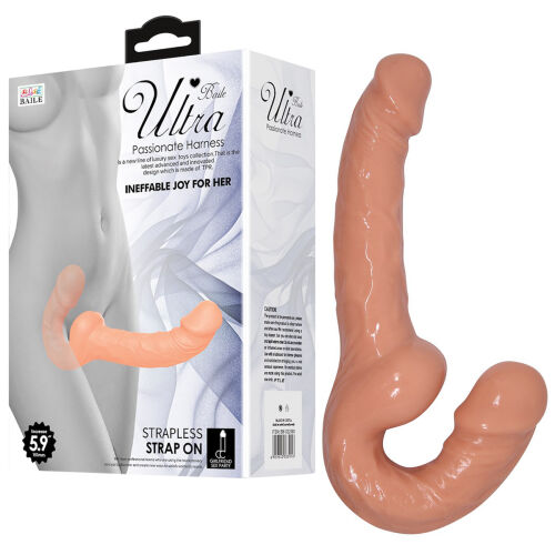 Samonosný strap on dvojitý dildo pro páry pegging 25 cm - 70266474