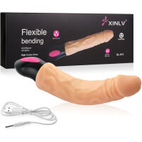 REALISTICKÝ VIBRÁTOR S PÁTEŘÍ A FUNKCÍ NAHŘÁTÍ DO 42°C - CYBERSKIN  - 78238689 - 2