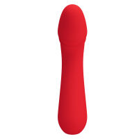 Červený měkký silikonový vibrátor bodu G 12 funkcí - 74536346 - 4