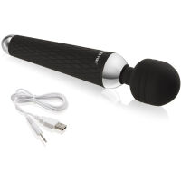 SILIKONOVÝ MASAŽÉR -VIBRÁTOR 10 PROGRAMŮ - PODSVÍCENÍ LED - 72389837 - 2