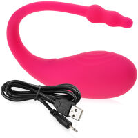 Hladké stimulační vajíčko s dlouhým výstupkem na klitoris - 70381346 - 2