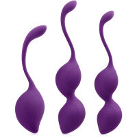 VIBRAČNÍ VENUŠINY KULIČKY - SILNÉ SVALY PÁNEVNÍHO DNA - ŠTÍHLÝ TVAR, PROGRESIVNÍ PROCVIČOVÁNÍ ŠTĚRBINKY  FIALOVÁ BARVA- 70038457 - 4