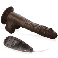 Flexibilní realistický vibrátor s rotací 21 cm dálkové ovládání - 72637211 - 3