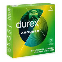 Durex Arouser vroubkované kondomy pro nezapomenutelné zážitky 3 ks - 72822306 - 3