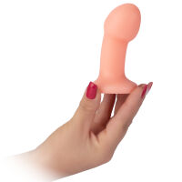 Anální kolík s přísavkou, malý penis tělové barvy, 11,5 cm dildo - 76074031 - 2