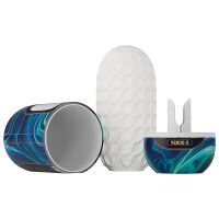 Elastický masturbátor pro muže s drážkami 13 cm - 79133801 - 2