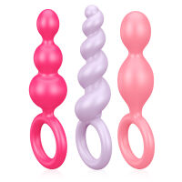 Satisfyer Booty Call sada tří barevných análních zátkových kolíčků - 70532299 - 2