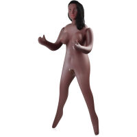 NAFUKOVACÍ PANNA 3D ČERNOŠKA S VYSTOUPÝMI PRSY REALISTICKÁ HLAVA VAGÍNA A ANUS  - 71161676 - 2