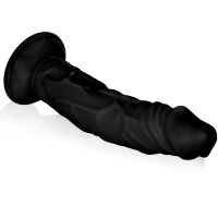 Realistické dildo naběhlý černý žilnatý penis 21 cm - 73399849 - 3