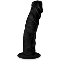 Realistické dildo naběhlý černý žilnatý penis 21 cm - 73399849 - 2