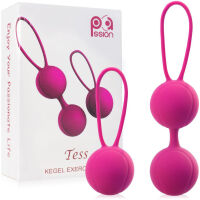 SADA K PROCVIČOVÁNÍ SVALŮ PÁNEVNÍHO DNA 3 VIBRAČNÍ VENUŠINY KULIČKY RŮŽOVÁ– 70291089 - 2