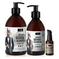 Veganská sada pro muže DOBERMAN gel + šampon + olej - 73603910 - 4