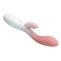 Měkký silikonový vibrátor s výstupkem pro klitoris - 70124072 - 4