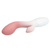 Měkký silikonový vibrátor s výstupkem pro klitoris - 70124072 - 6
