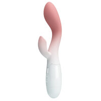 Měkký silikonový vibrátor s výstupkem pro klitoris - 70124072 - 3