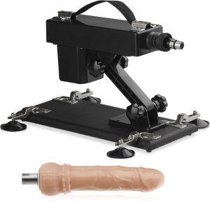 SEX MAŠINA - 420 POHYBŮ ZA MINUTU - SILNÝ POSUVNÝ VIBRÁTOR S PŘIROZENÝM DILDEM  - 71746978