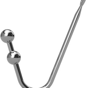 HÁK ANÁLNÍ KOLÍK SE DVĚMA KULIČKAMI ANAL PLUG NA ZAVĚŠENÍ - 72783157