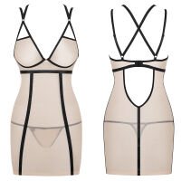 Obsessive průhledná noční košilka a tanga Nudelia - 74713984 - 4