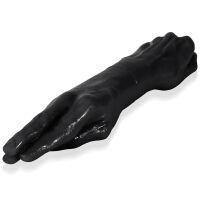 Dvojité černé anální dildo k lesbickému fistingu - 77970138 - 3