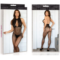 EROTICKÉ PRÁDLO BODYSTOCKING S KRAJKOU A OTEVŘENÝM ROZKROKEM  - 74291281 - 3