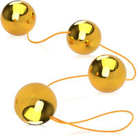 DLOUHÝ ORGASMOVÝ ŘETÍZEK VIBRAČNÍ KULIČKY KE STIMULACI ANUSU NEBO VAGÍNY ZLATÝ- 78468206 - 4