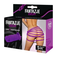 Odolné fialové lano na BDSM svazování 100% bavlna 5m - 78876133 - 3