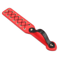 Rebellion masivní černá plácačka BDSM se šněrováním 38 cm - 72142572 - 4