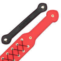 Rebellion masivní černá plácačka BDSM se šněrováním 38 cm - 72142572 - 2