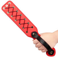 Rebellion masivní černá plácačka BDSM se šněrováním 38 cm - 72142572 - 8