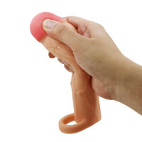 Tělový realistický návlek na penis pro zvětšení o +5 cm - 73833366 - 5