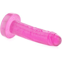 GELOVÉ DILDO NA PŘÍSAVCE ROVNÝ PENIS KE STIMULACI VAGÍNY I ANUSU  - 79864369 - 2