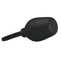 Černý intimní irigátor s balónkem pro anální sex a klystýr 310 ml - 74021258 - 3