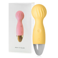 Žlutý mini masážní wand 12 funkcí vodotěsný 14 cm - 78419081 - 5